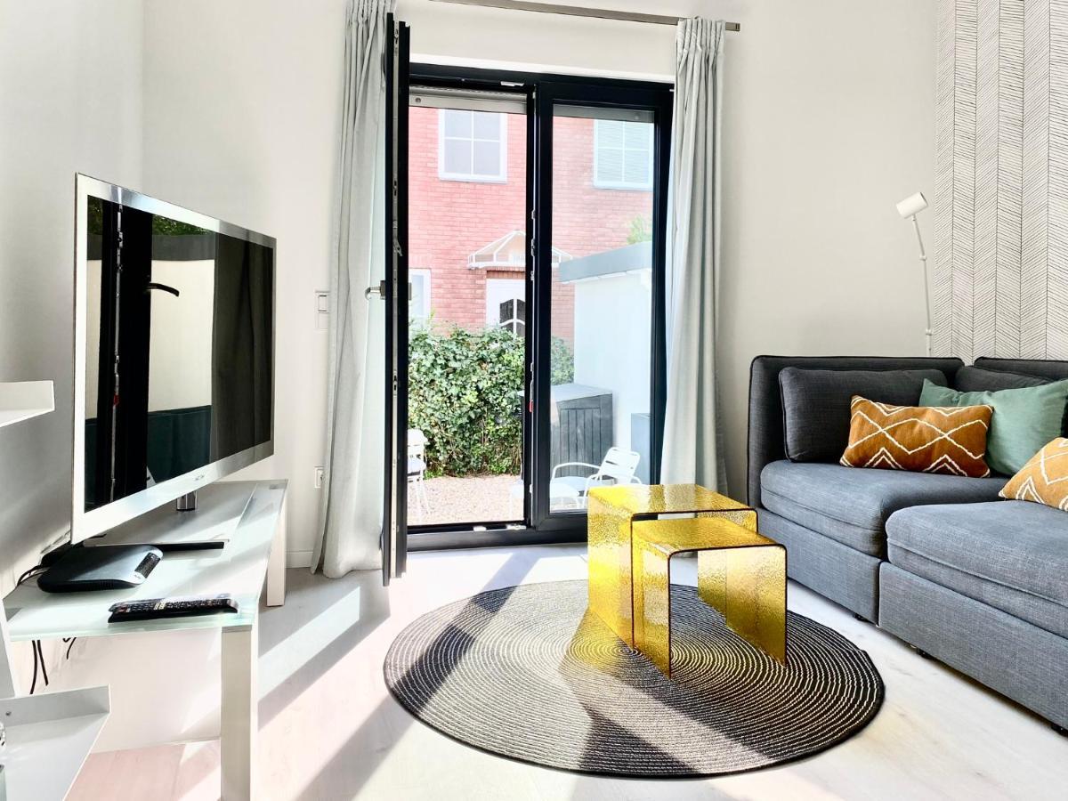 Modernes Apartment, Terrasse Und Garten Am Lilienthalpark Im Suedwesten Berlins מראה חיצוני תמונה